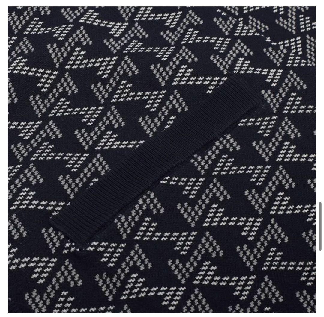 レザレクション　メンズ GMジャガードニットカーディガン / ブラック