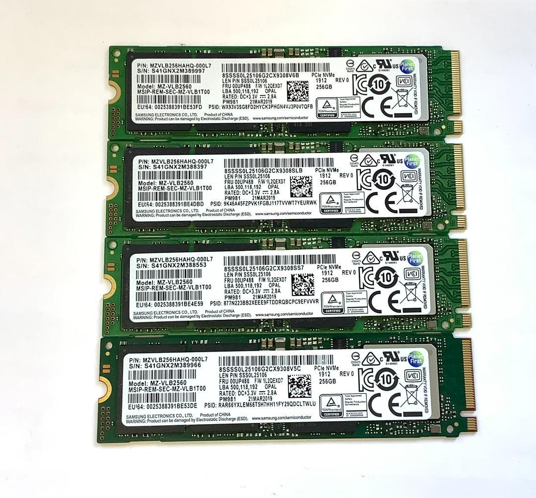 ③-W734-SAMSUNG NVMe 256GB SSD 4点