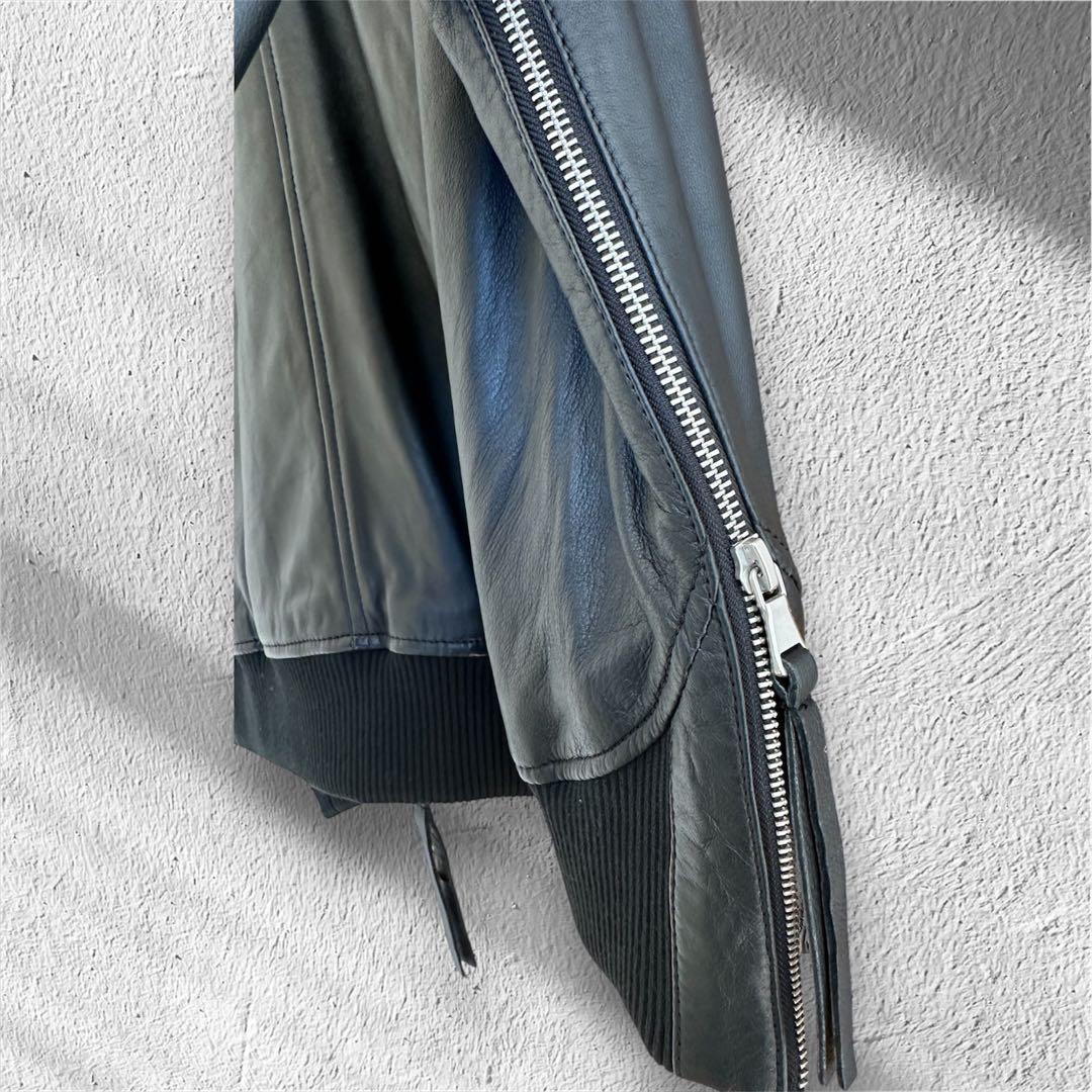 k*4様 ZARA MAISON SPECIAL レザーボンバージャケット M