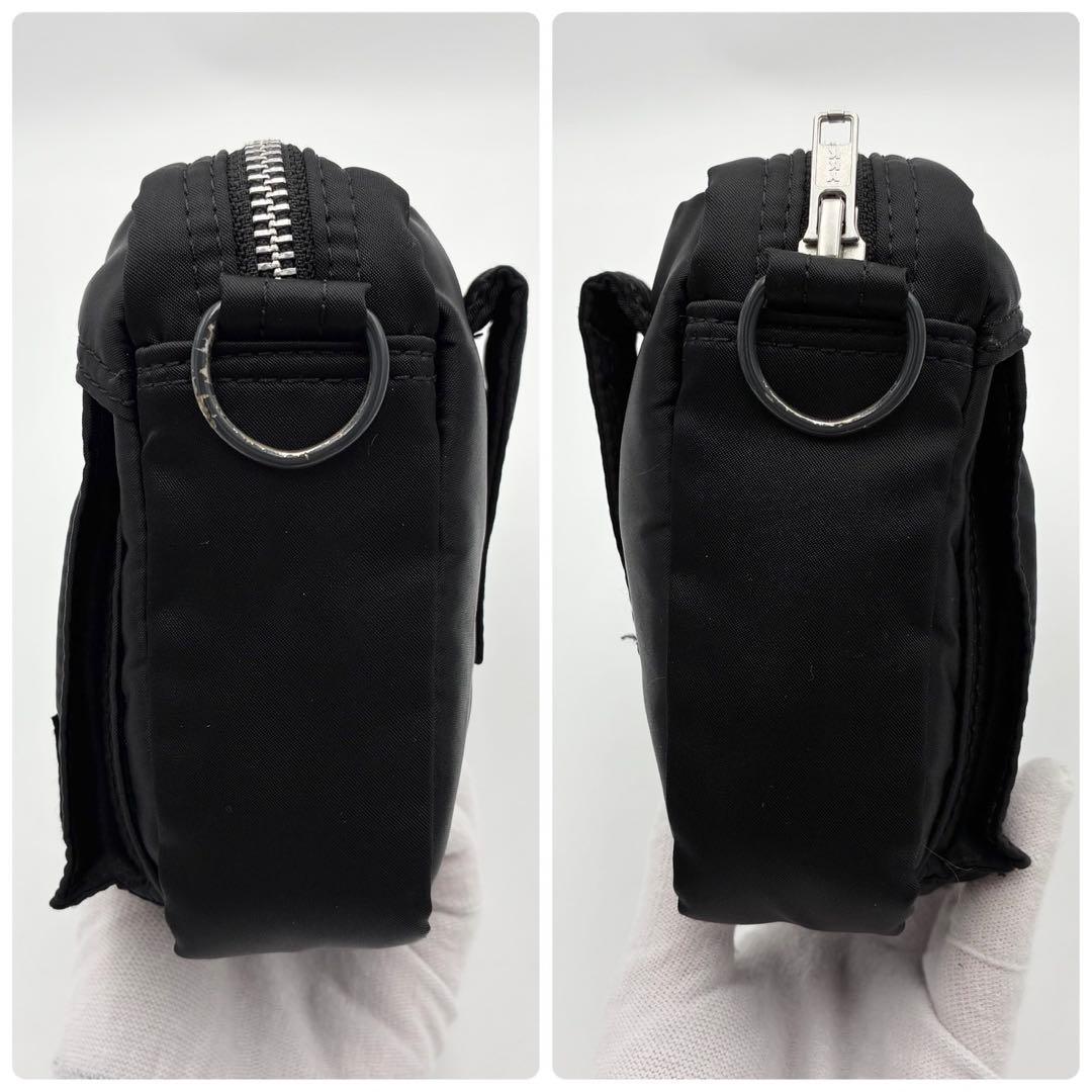 ポーター タンカー ショルダーバッグ コンパクト 黒 ナイロン 日本製 お出かけ