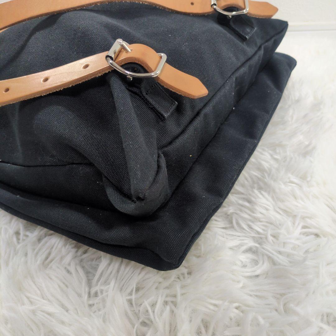 美品 マリメッコ　eppu バックパック トート レザー×キャンバス 2way