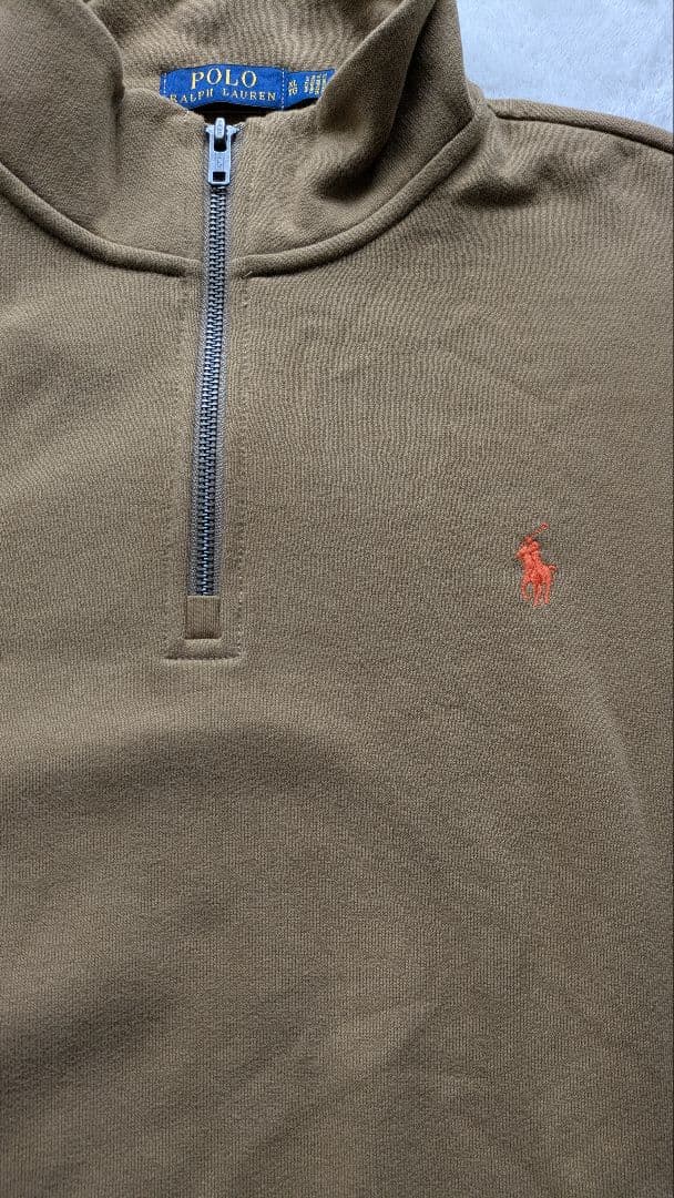 ラルフローレン ハーフジップトレーナー ブラウン XL【新品・未使用・保管】