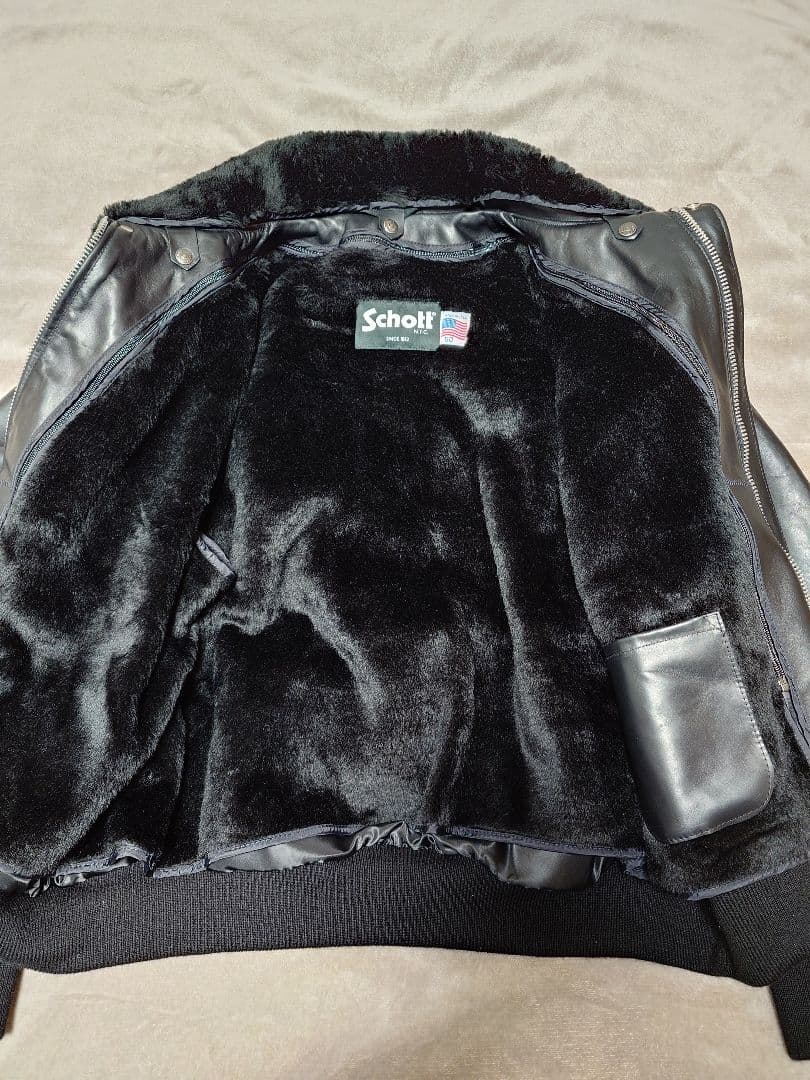 美品 ショット SCHOTT　184SM A-2 レザーフライトジャケット