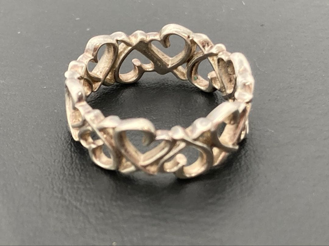 ティファニー　ラビングハートバンドリング　12.5号