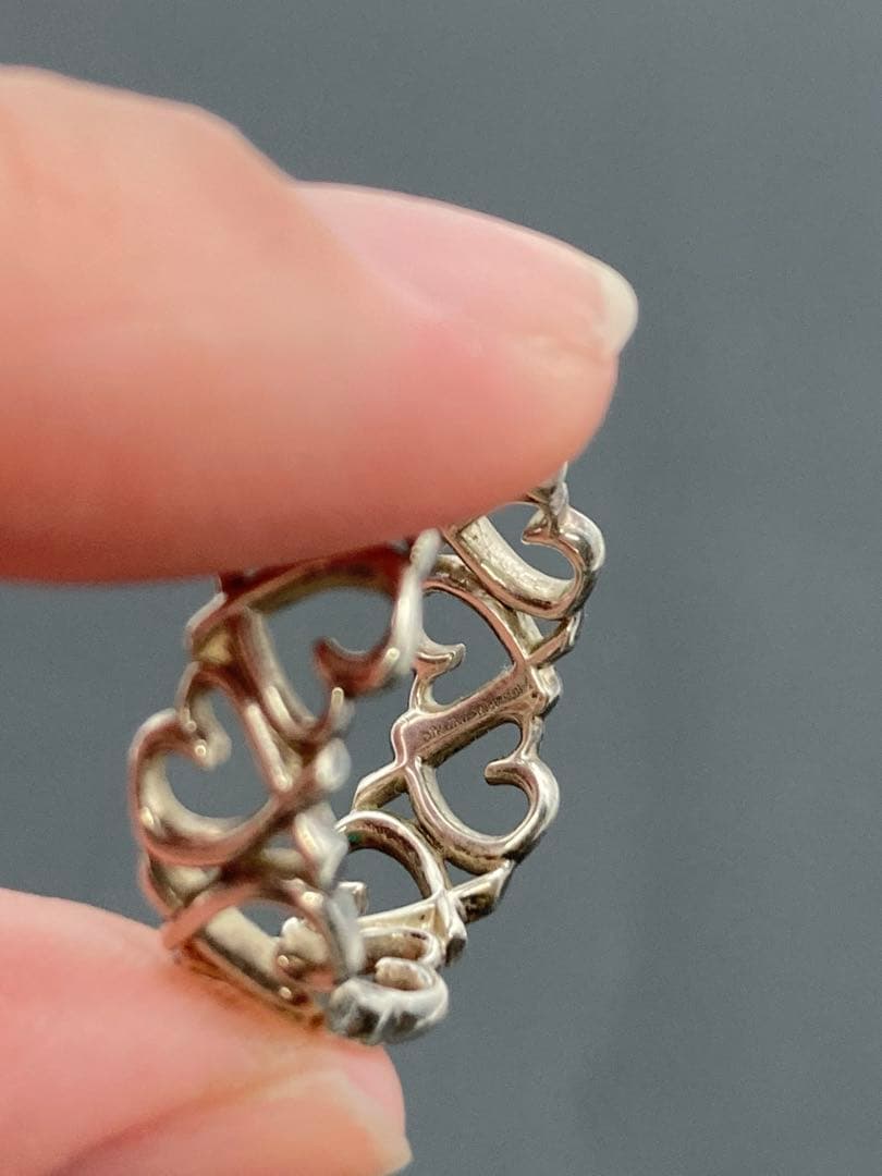 ティファニー　ラビングハートバンドリング　12.5号