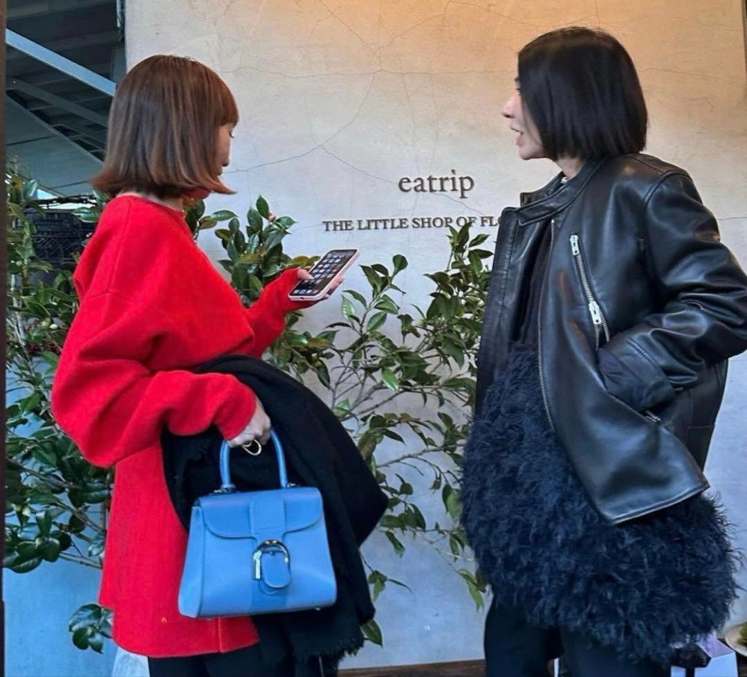 定価約13万円 一瞬で売り切れた MYLAN カシミヤ混ニットドレス リボン付