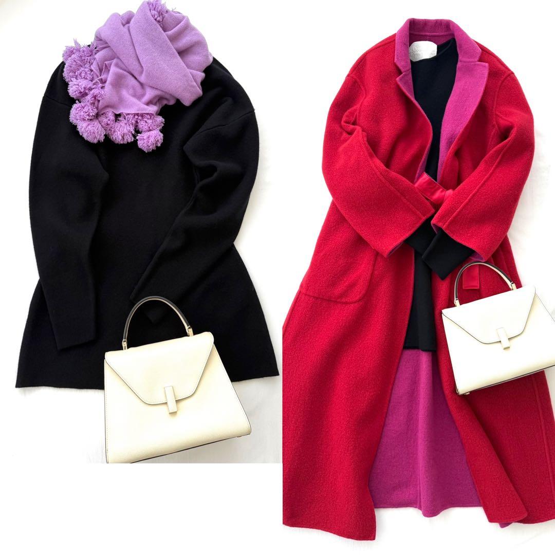 定価約13万円 一瞬で売り切れた MYLAN カシミヤ混ニットドレス リボン付