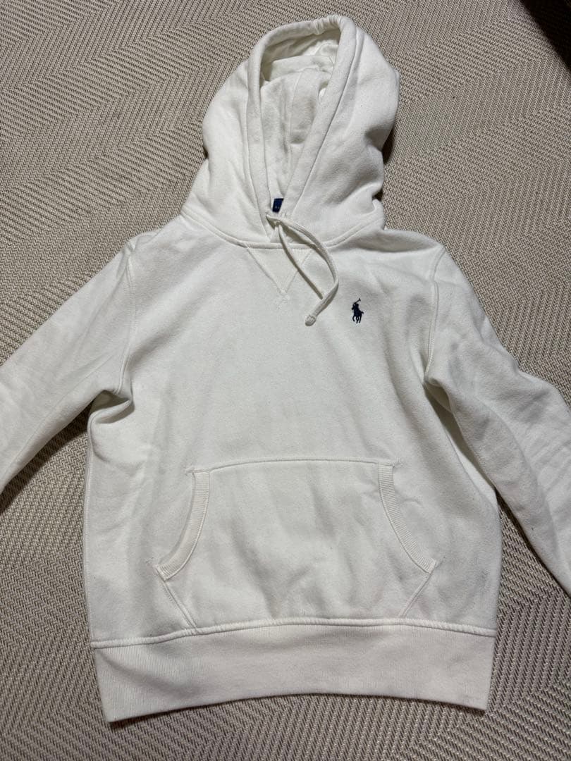 Polo Ralph Lauren フード付きパーカー S ホワイト