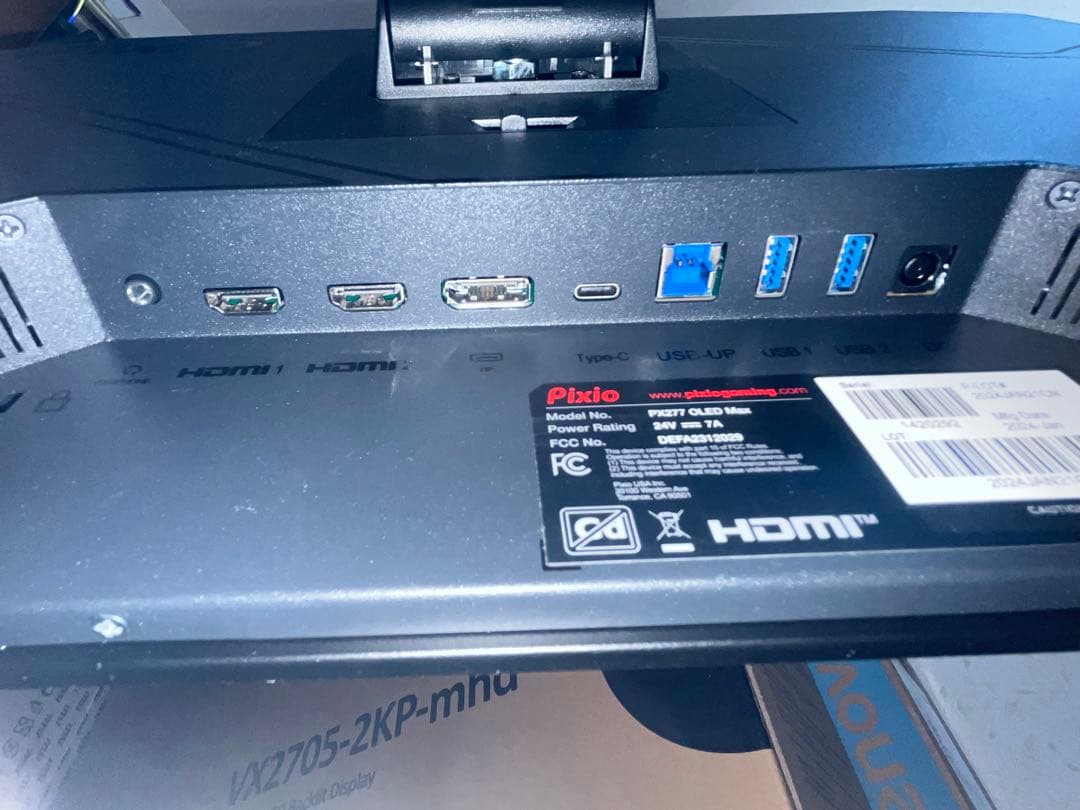 Pixio PX277 OLED MAX WQHD 240hzゲーミングモニター