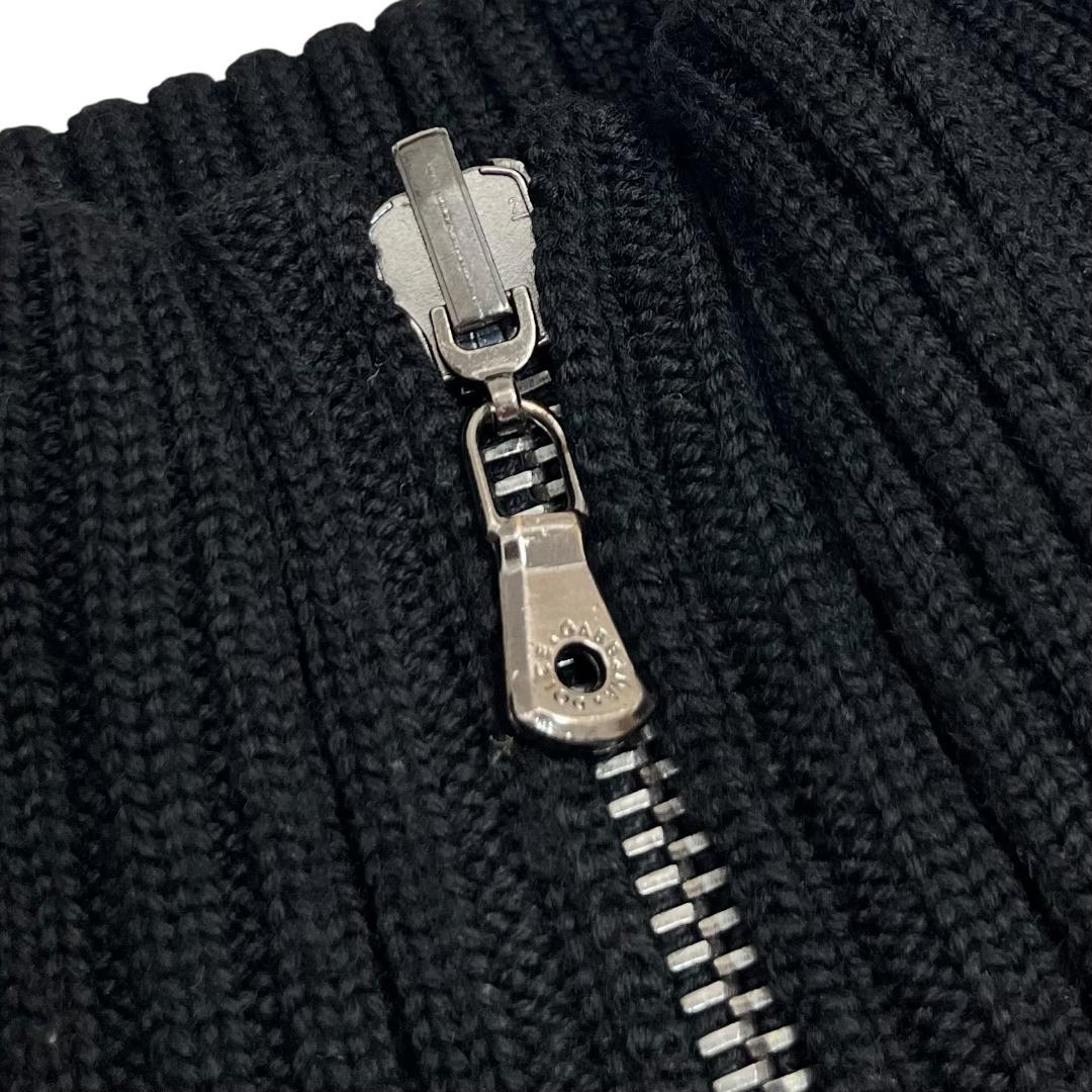 DOLCE&GABBANA リバースブル ドライバーズニット 黒 ドルガバ