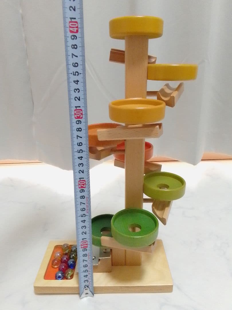 ☆美品☆ BECK ベック社 トレイクーゲルタワー 木製 ビー玉 スロープトイ