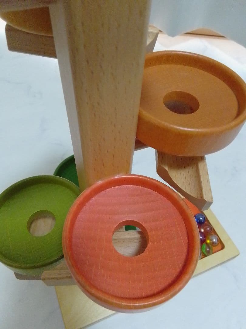 ☆美品☆ BECK ベック社 トレイクーゲルタワー 木製 ビー玉 スロープトイ