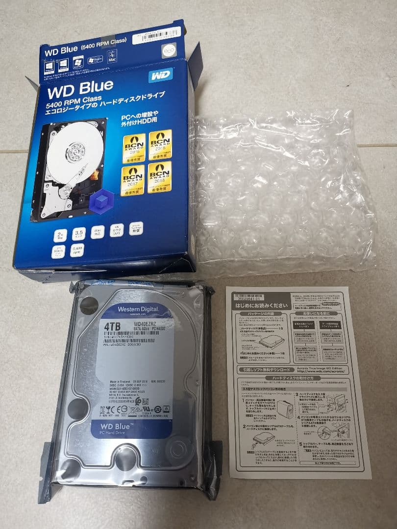 WD Blue 4TB 内蔵HDD 2個セット　新品未開封（注意あり）