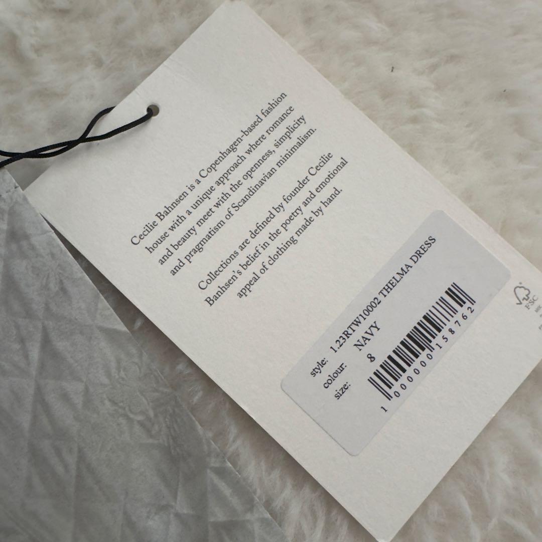 新品未使用　セシリーバンセン　THELMA DRESS ネイビー　M
