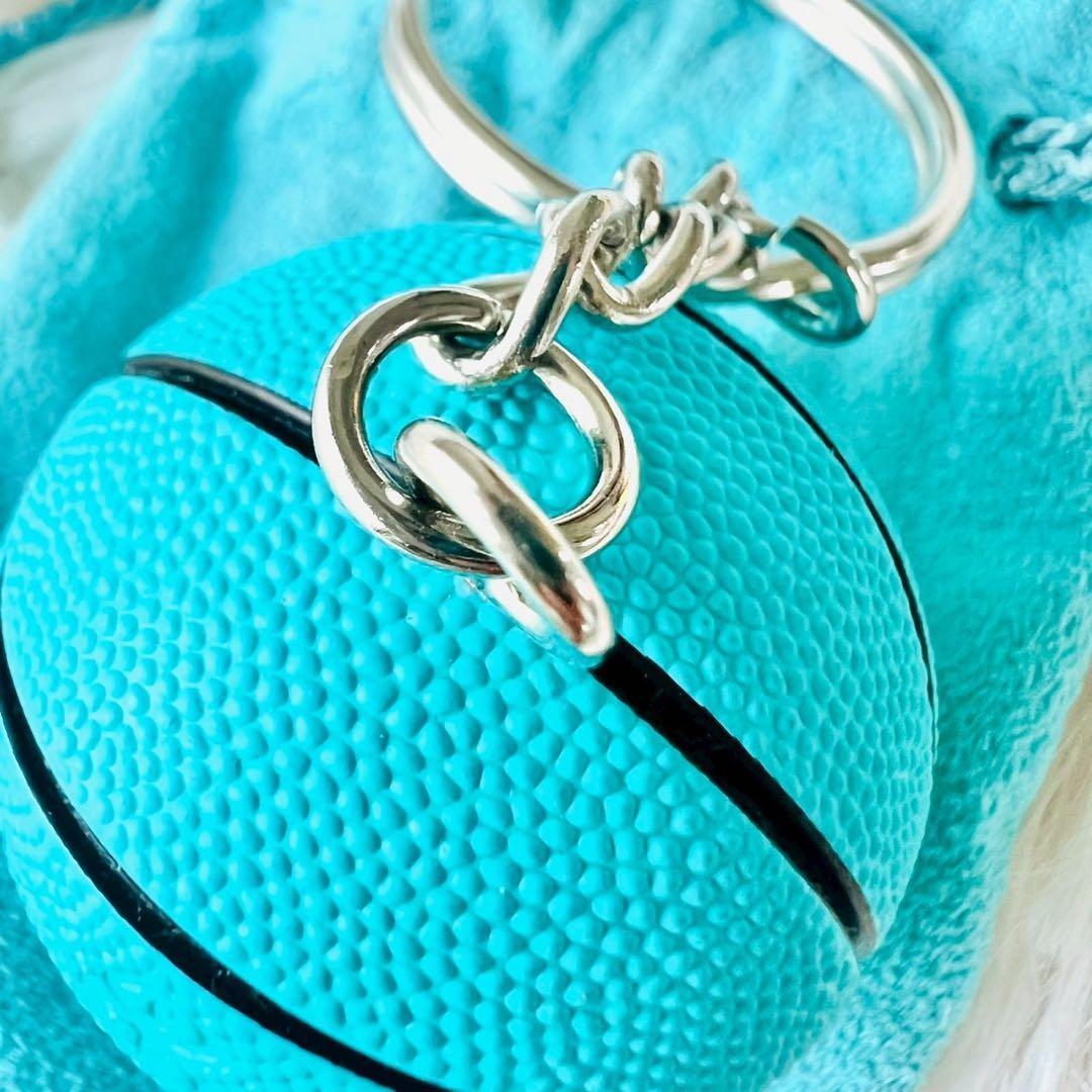 極美品✨ティファニー　キーホルダー　チャーム　バスケットボール　ノベルティ