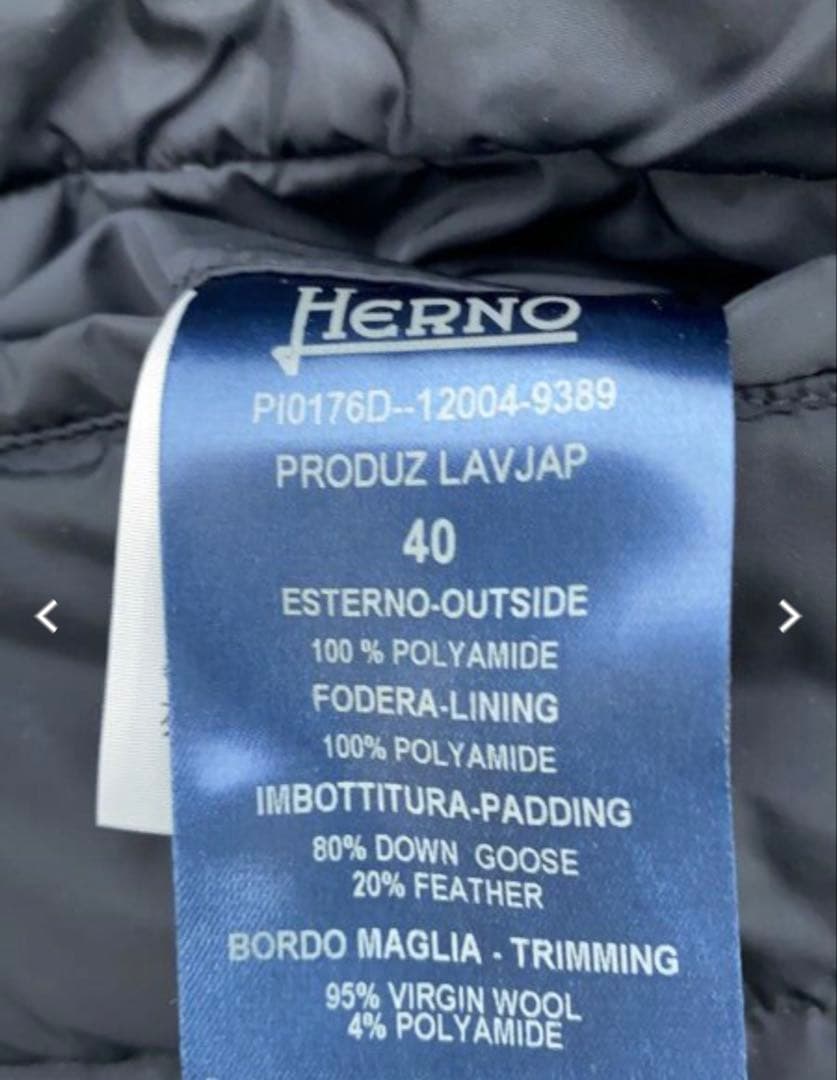 ヘルノ　ポーラテック herno リブニット　４０　美品