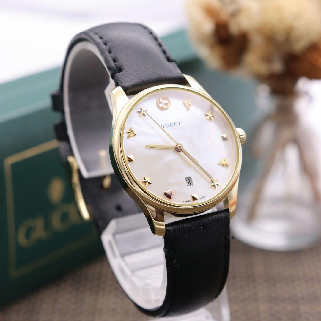 正規品【新品電池】GUCCI 126.5/スター 動作品 超美品 人気モデル