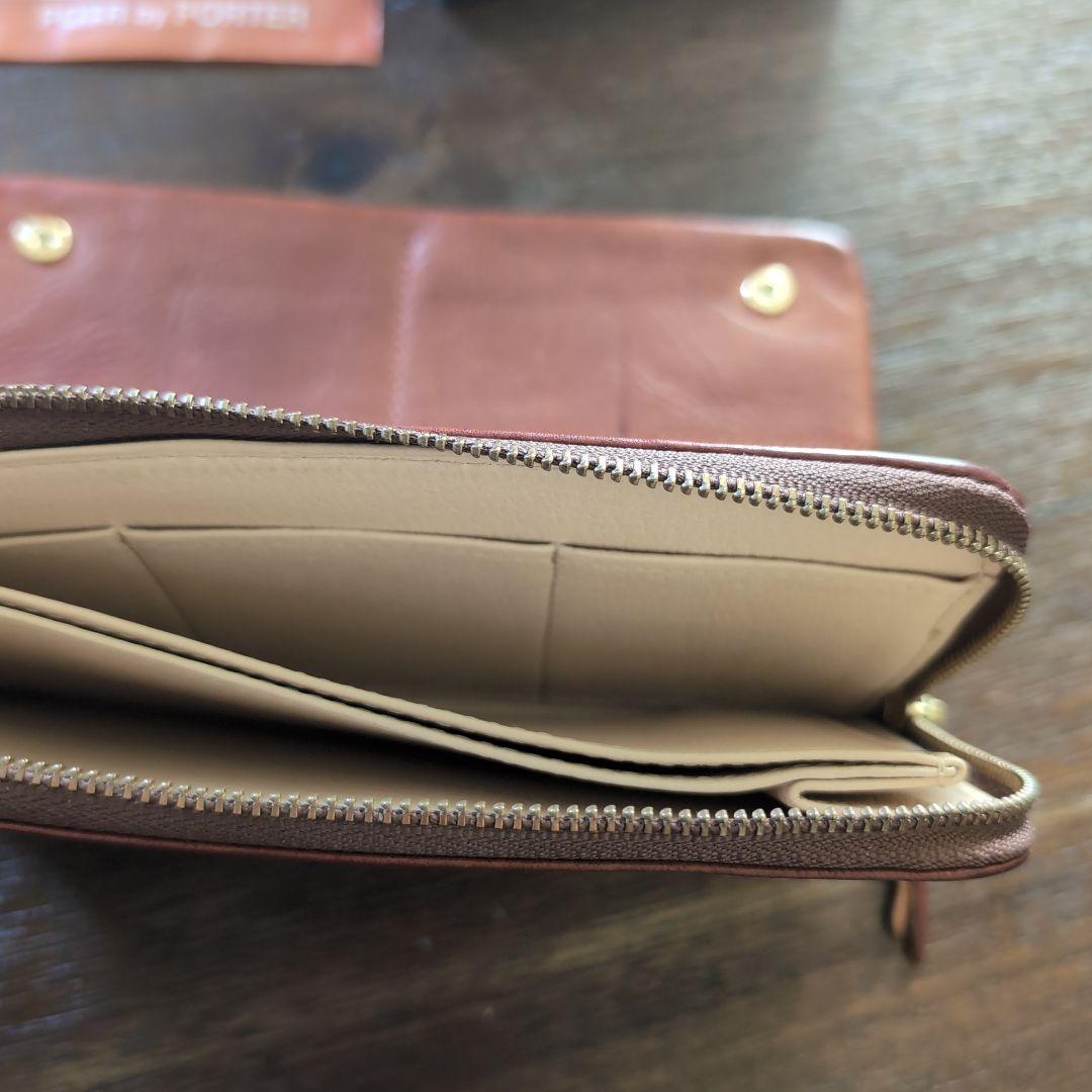 Porter ポーター　ソーク ロングウォレット　長財布　ブラウン