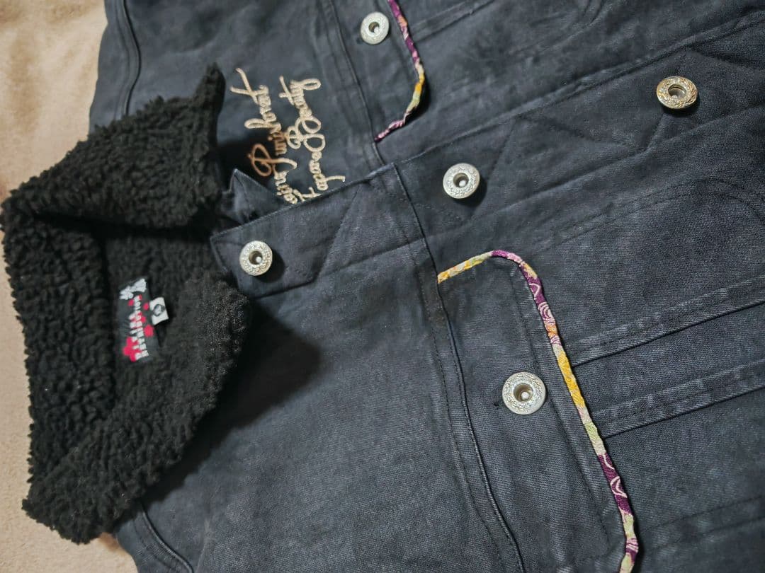 Divine Gジャン スカジャン 和風ジャケット 芸者 vintage 縫取