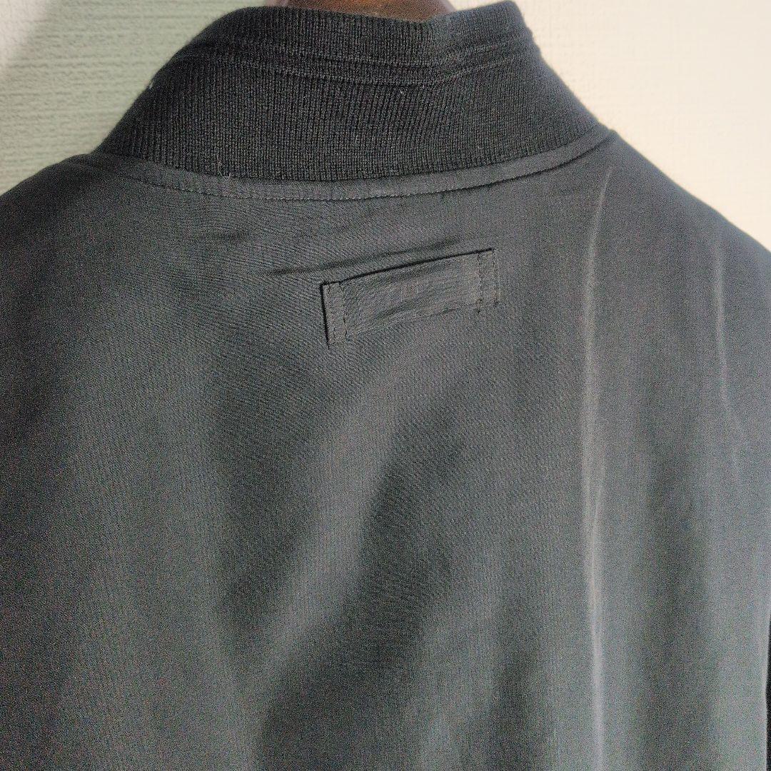 90s イヴサンローラン 刺繍 ナイロンジャケット ブラック L