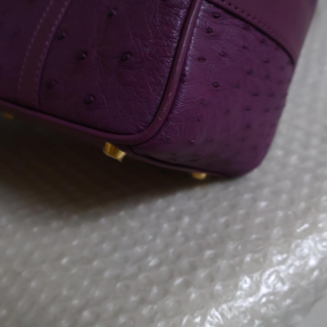 未使用品 YU HAMANO ダックス オーストリッチ レザー ボストンバッグ