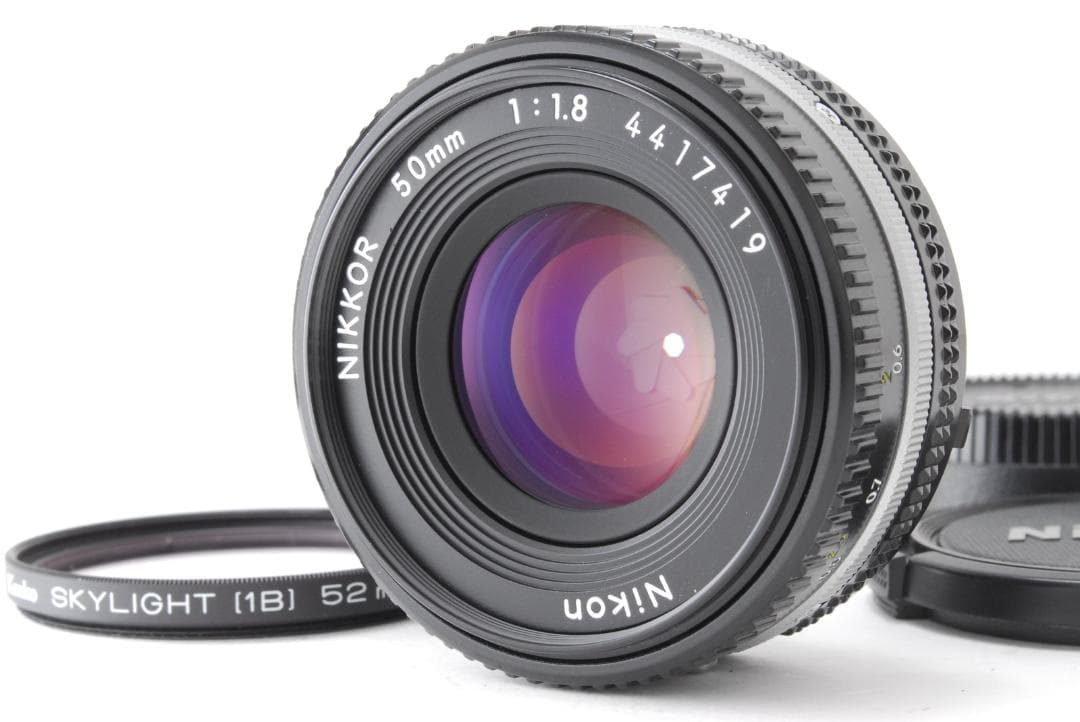 【美品】Nikon Ai-s 50mm f/1.8 レンズ #186