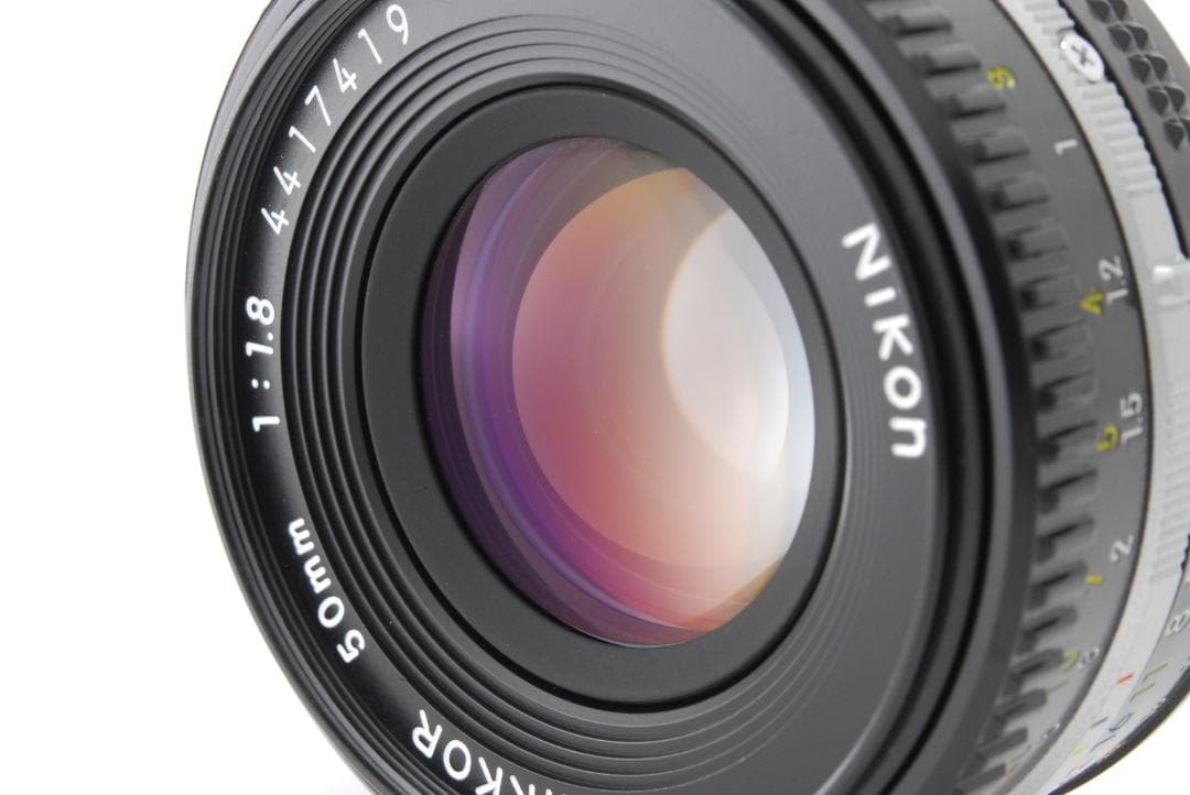 【美品】Nikon Ai-s 50mm f/1.8 レンズ #186