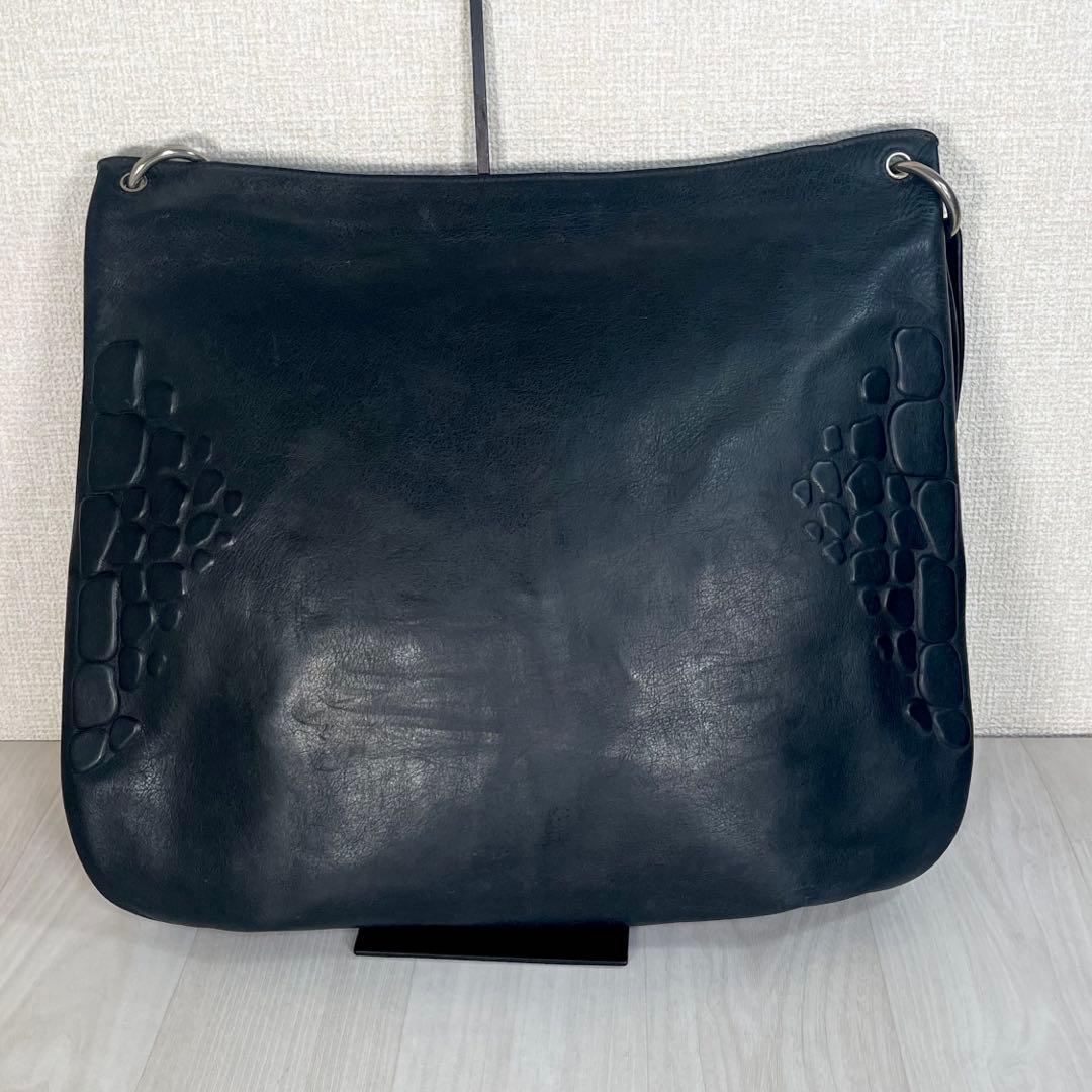 【希少】JIL SANDER　ショルダー バッグ　ラフ シモンズ期　立体エンボス