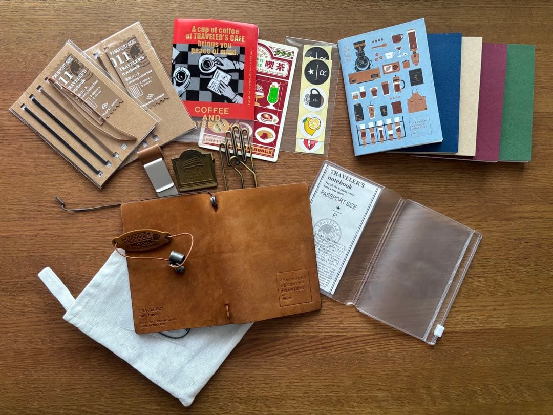 【超お得】スターバックス トラベラーズノート パスポートサイズ フルセット