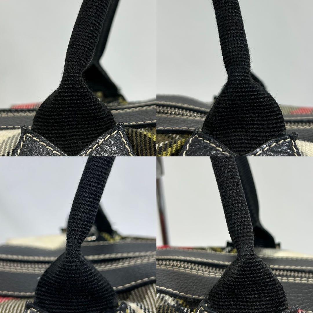 【美品】ヴィヴィアンウエストウッド ダービー ボストンバッグ チェック オーブ