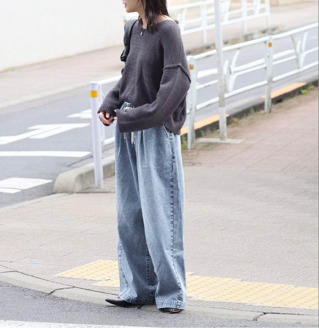 JOURNAL STANDARD イージーデニムワイドパンツ36