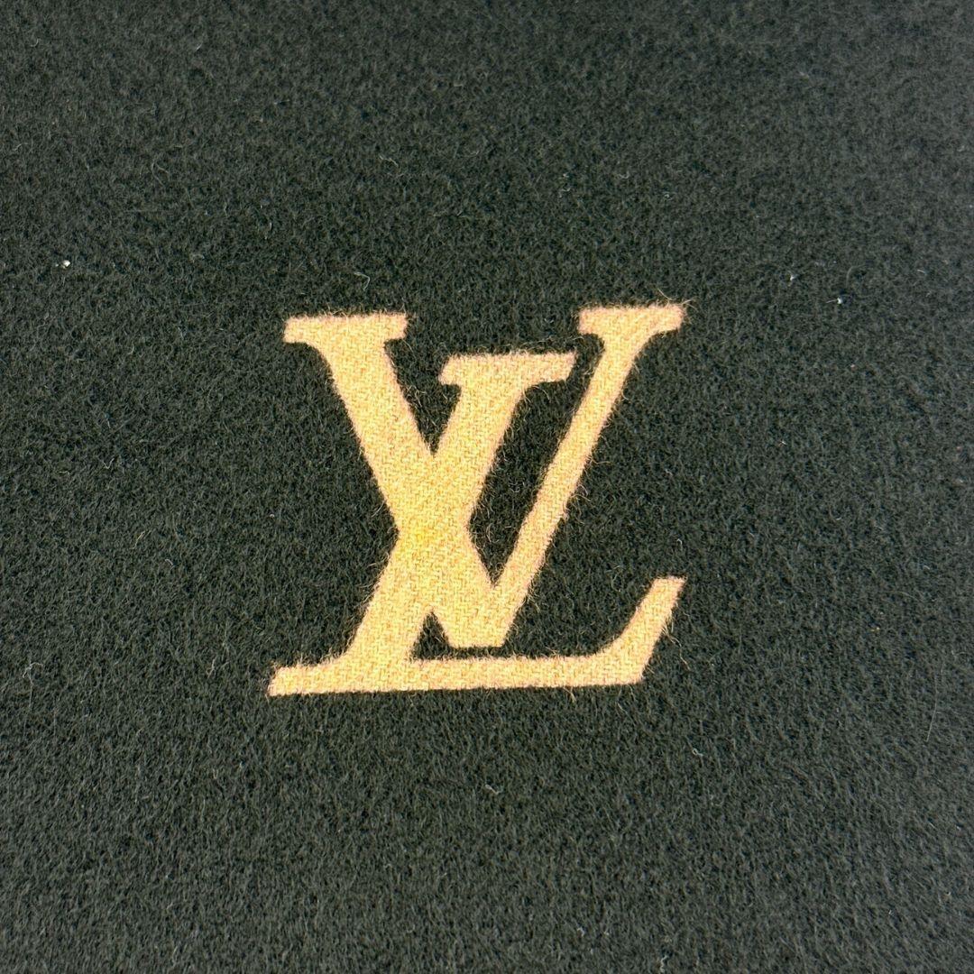 【美品】ルイヴィトン エシャルプ ジュラム カシミヤ マフラー 黒 400788