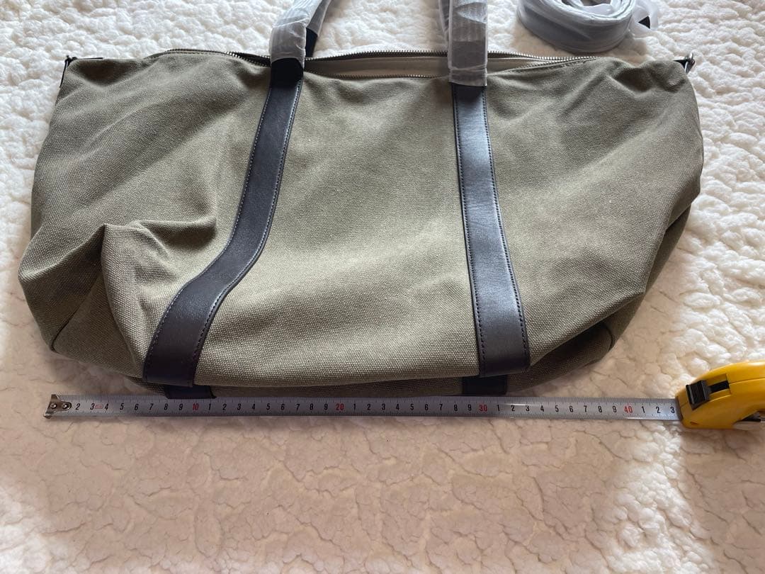 未使用イルビゾンテ　サインロゴ　トートバッグ　レザーキャンパス牛革