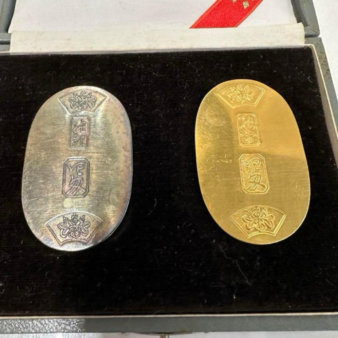 徳力本店　小判15g 純金　純銀　2枚セット