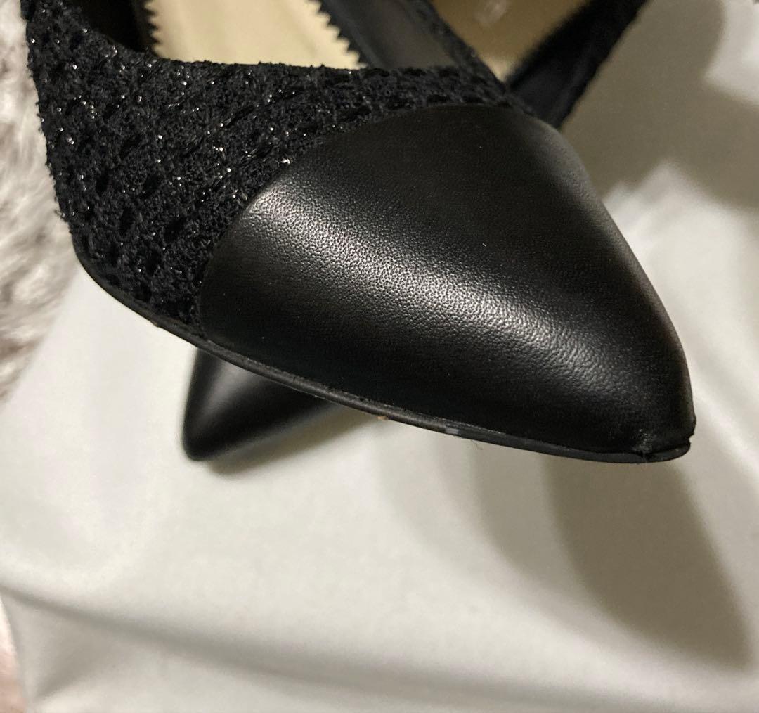 シャネル　パンプス　ツイード　37C 箱、 シューケース付き