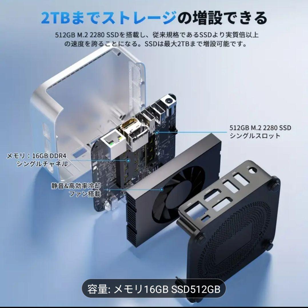 ACEMAGIC Vista Mini V1 ミニPC n97 16 512GB