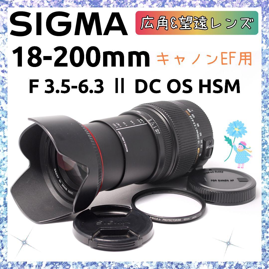 広角&望遠レンズ シグマ SIGMA 18-200mm キャノン Canon