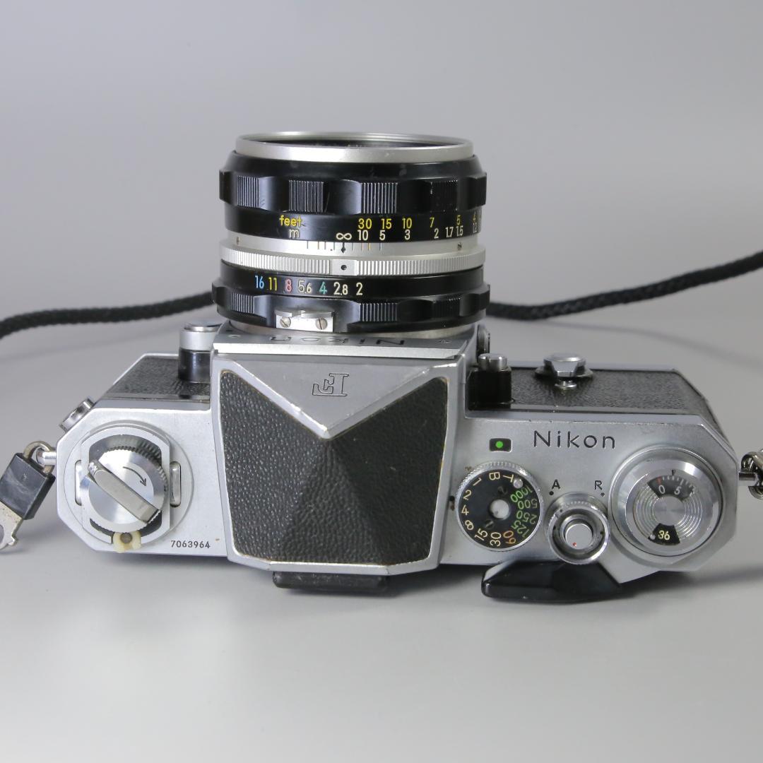 ☆完全動作☆ニコンF アイレベル 50mm F2 シルバー＃218