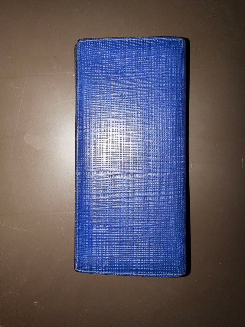 LOEWE 長財布 リネン　ブルー