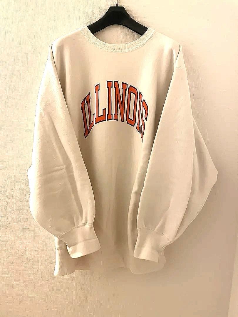 レア 白チャンピオンヴィンテージスエット染み込み一段　リバースウィーブ　XXL