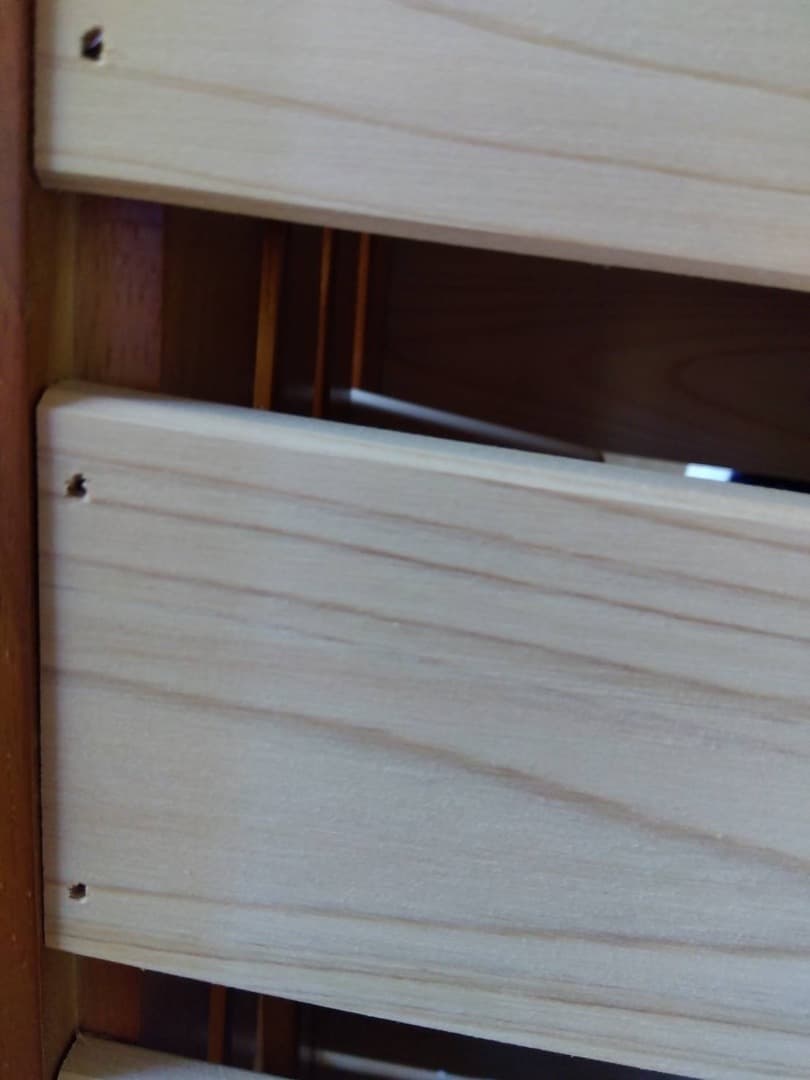 中居木工　折りたたみすのこベッド　シングル　ロータイプ　ブラウン