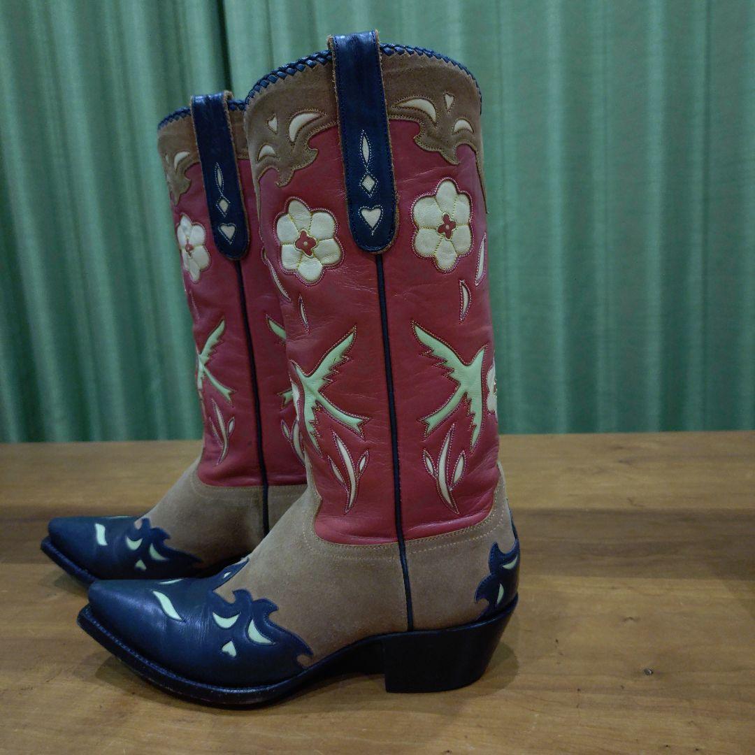 カウボーイスタイル ロングブーツ　MADE IN MEXICO