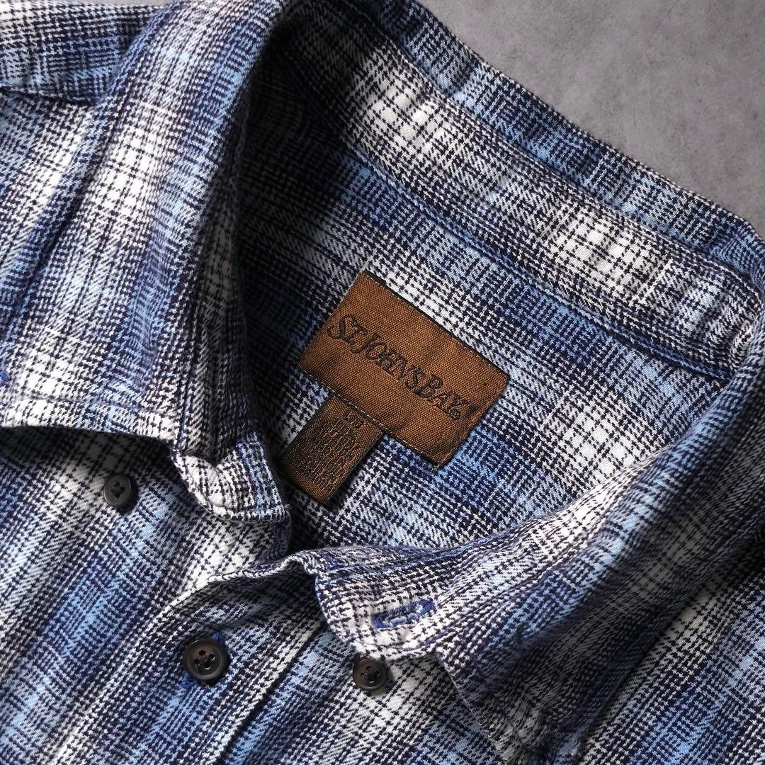 90s~ ST. JOHN'S BAY オンブレチェックシャツ ライトネルシャツ