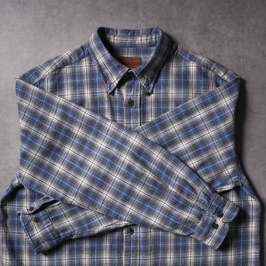 90s~ ST. JOHN'S BAY オンブレチェックシャツ ライトネルシャツ