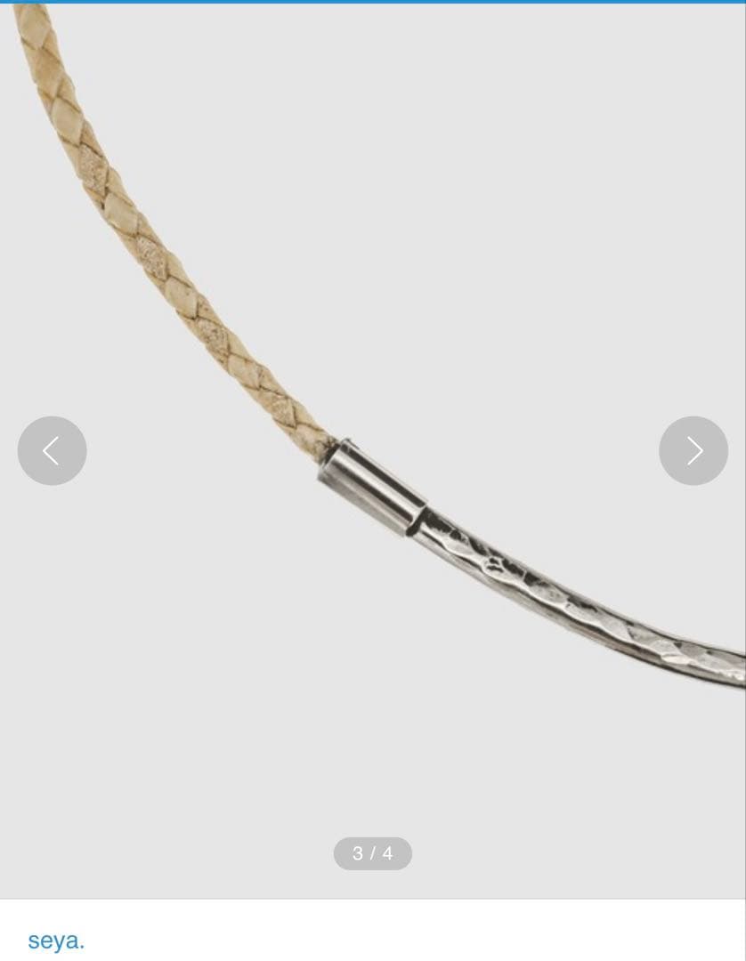 seyaセヤBOSFOR NECKLACE 24aw ネックレス シルバー