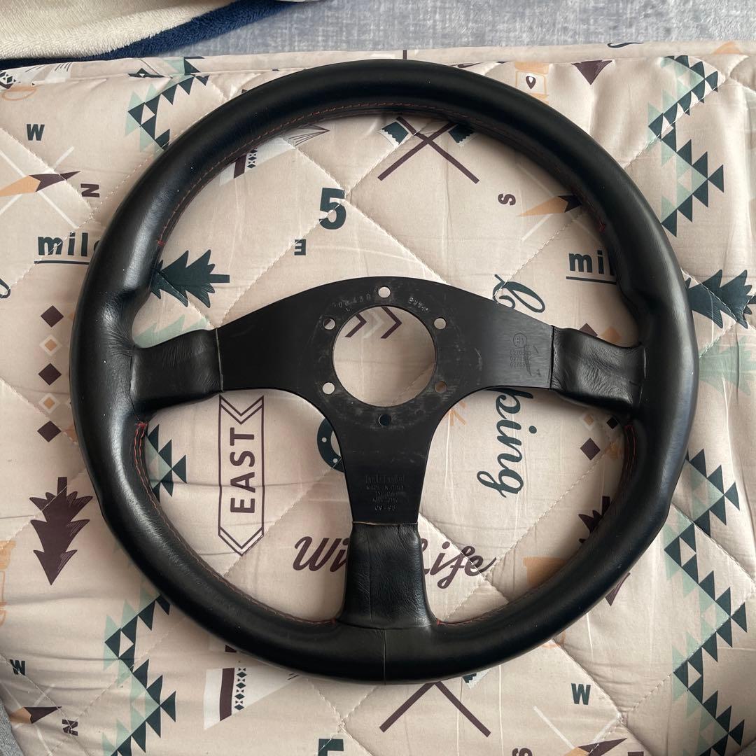 momo コルセ ステアリング 当時物 3本スポーク 黒