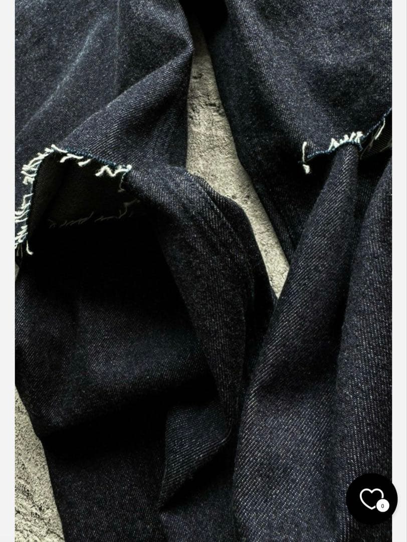 sheller新品未使用ダークブルーストレートデニム パンツ　ハイウエスト