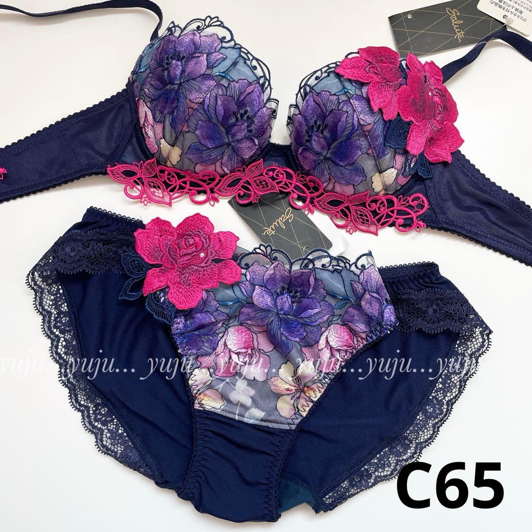 ワコール/サルート 63G チリ 新品タグ付 P-upブラショーツC65