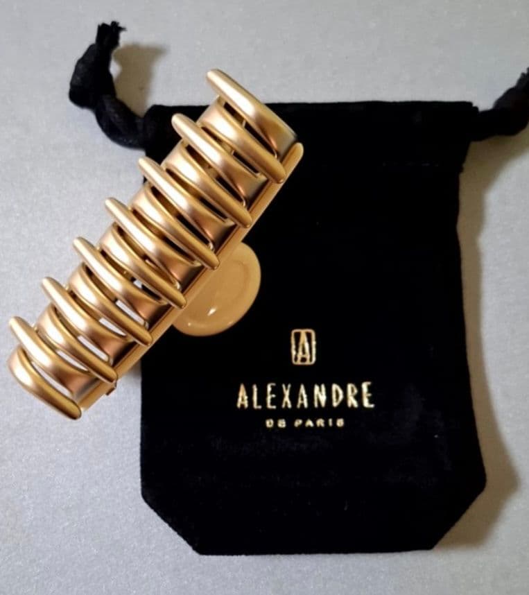 【美品】アレクサンドルドゥパリ M ヘアクリップ　人気のアイボリー 完売品