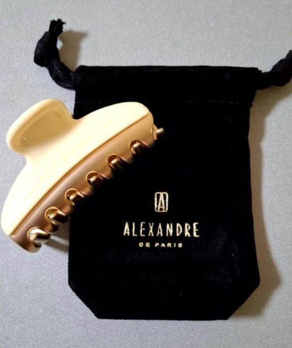 【美品】アレクサンドルドゥパリ M ヘアクリップ　人気のアイボリー 完売品